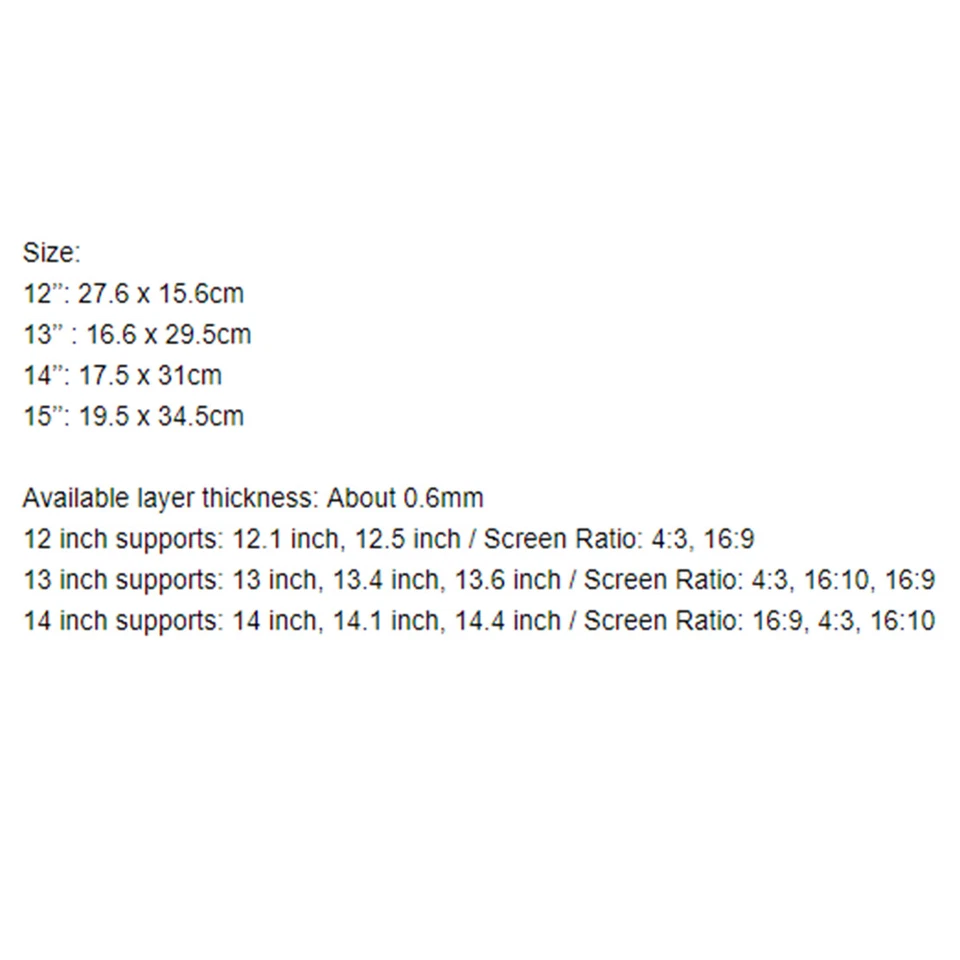 1x Privacy Screen Filter Anti-Glare Protect Film For 12" 13" 14" Laptop Computer - Image 2 of 4