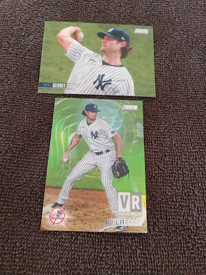 2021 Topps Stadium Club Gerrit Cole Base #11 & Virtual Reality VR-16 Cards