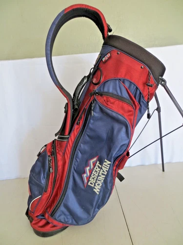 Ping Hoofer Xtreme Stand Bag Red & Blue 8-way Classic Style - One Shoulder Strap