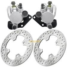 Front Brake Calipers & Disc Rotors for Kawasaki Prairie 360 KVF360 2003-2013