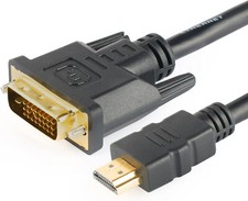 SHD DVI to HDMI Cable 10Feet,HDMI to DVI Cable Cord DVI D to HDMI Adapter Bi-Di
