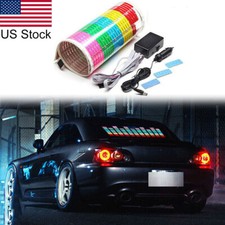17.7 Led Sound Activated Sticker Music Rhythm Light Flash Lamp Kit Universal