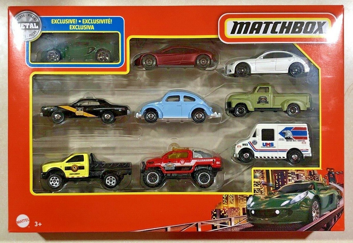 NEW 2022 Matchbox 9-Pack w/ Exclusive RYU ASADA LOTUS GREEN VHTF