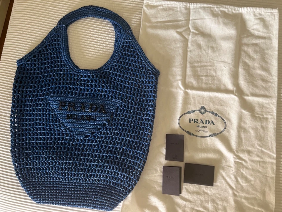 prada raffia tote bag - Imagen 4 de 4