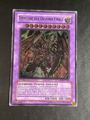 Yu Gi Oh Dragon Of Destiny Final Rare Ultimate lodt-it042 1ed Ita Vintage 