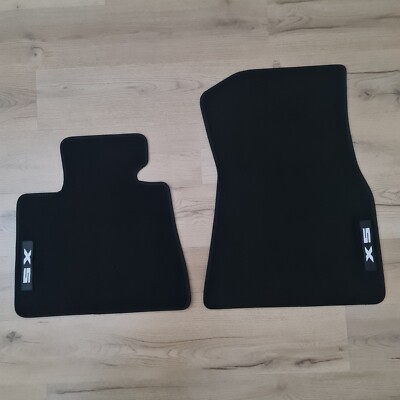Front Two Car Floor Mats Velour for BMW X5 G05 2019-2024 Waterproof Carpet Liner