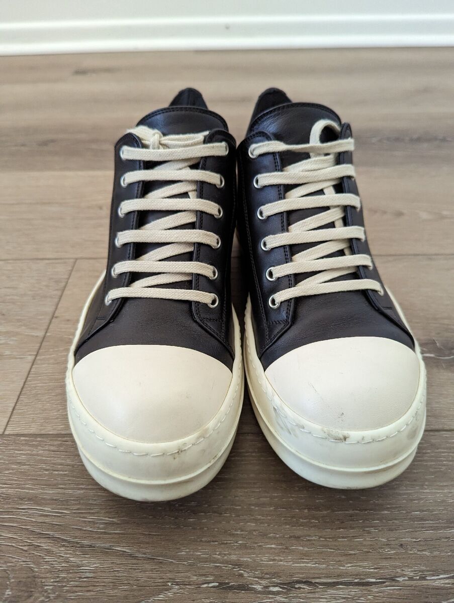 Rick Owens Low Ramones Black Leather