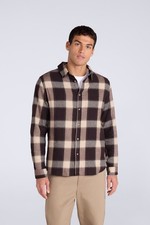 Animal Men's Check Flannel Shirt Lightweight Button Down Male Casual Top