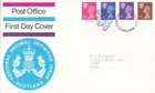 2.5p 3p 5p 7.5p GB Scotland PO FDC 1971 Edinburgh (133276)