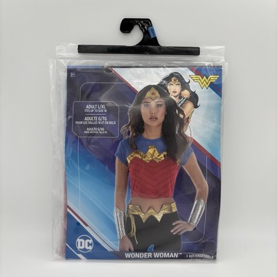 DC Wonder Woman Adult Halloween 6pc Costume - Size L / XL