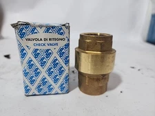 Euroblock 1” Brass In-Line Check Valve, 400 WOG, DN 25 
