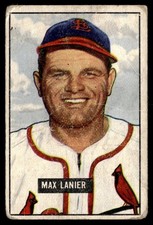 1951 Bowman Max Lanier (MK) St. Louis Cardinals #230