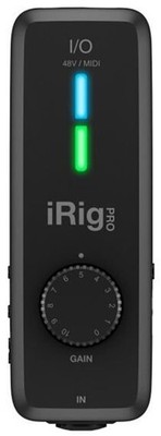 IK Multimedia iRig PRO I/O Audio MIDI Interface iOS Mac PC Phantom