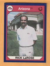 Rick LaRose Arizona Wildcats 1990 Card #72 Golf Coach Delmar New York