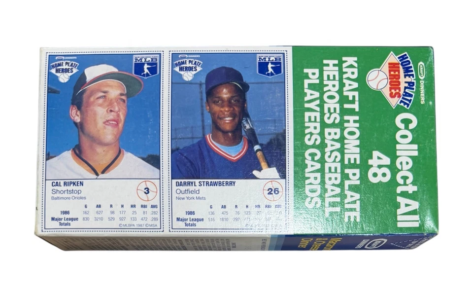 1987 年卡夫 Mac 和奶酪家用板英雄棒球卡,批量 (4) 盒 - 全新 — 第 3/4 张图片