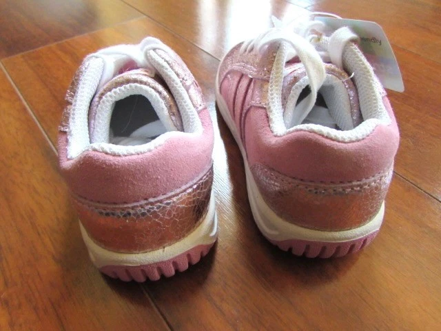 STRIDE RITE ~ ¡Nuevo! NUEVO CON ETIQUETAS Niño 6 ~ ¡ROSA METÁLICO! Zapatillas deportivas para caminar Foto 4 de 4