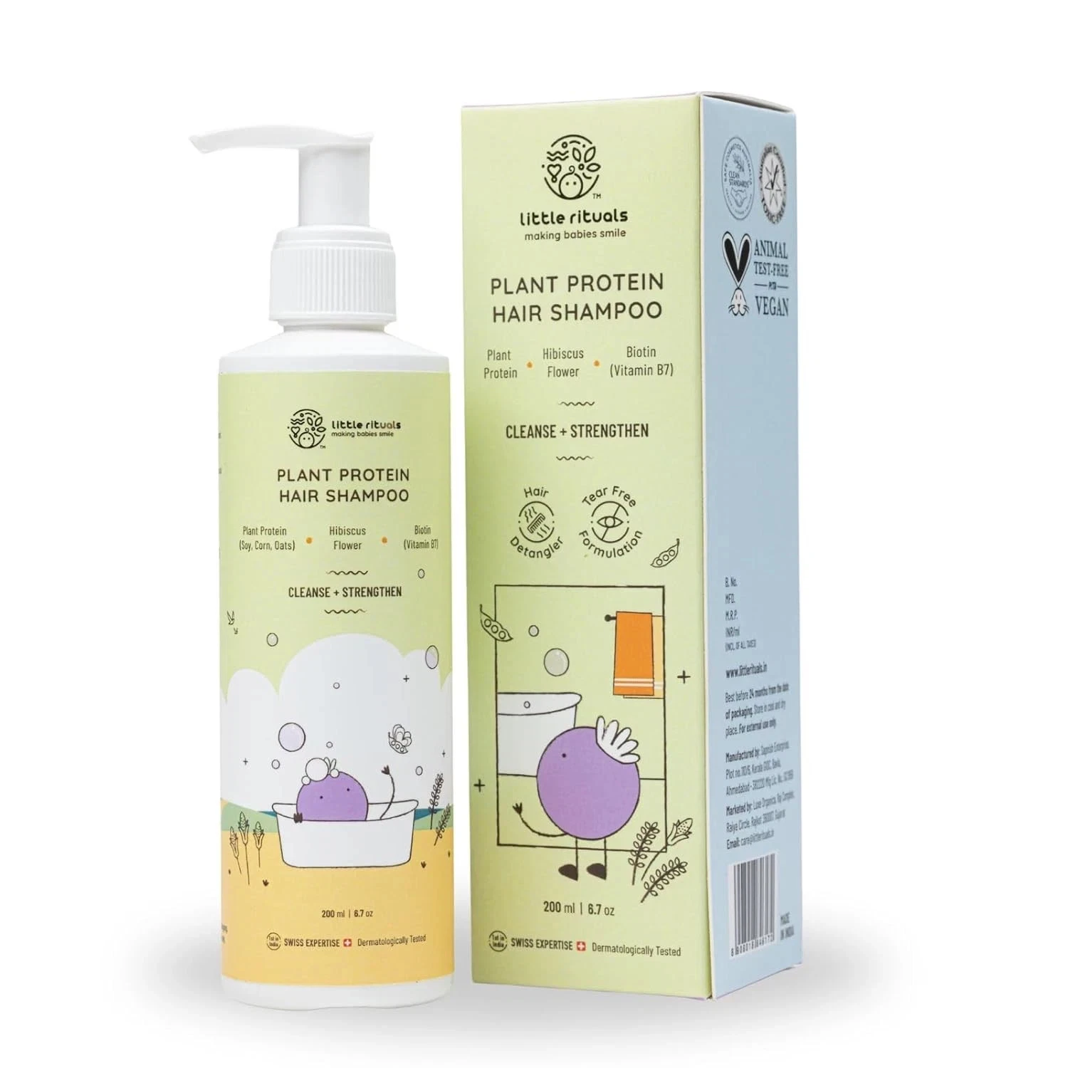 Little Rituals Plant Protein Hair Shampoo All Hair Types 200ml