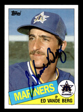 Ed Vande Berg Mariners 1985 Topps Autograph Auto #566 SIGNED w/COA