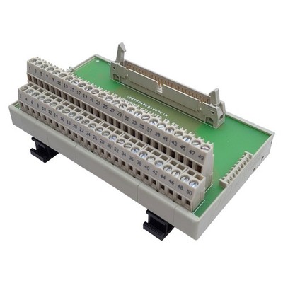 Wieland Electric 87.210.2210.3 Breakout Board 50-Pin Male, 60VAC/70VDC, DIN Rail