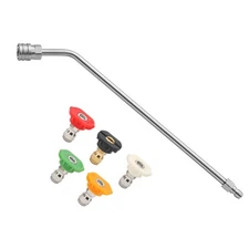 Pressure Washer Extension Wand, 45 Degree Curved Angled Attachment Lance for ...