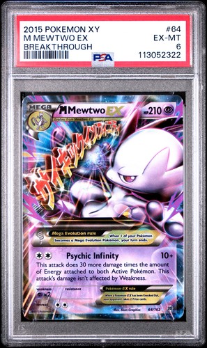 M Mewtwo-EX graded PSA 6 for sale on eBay
