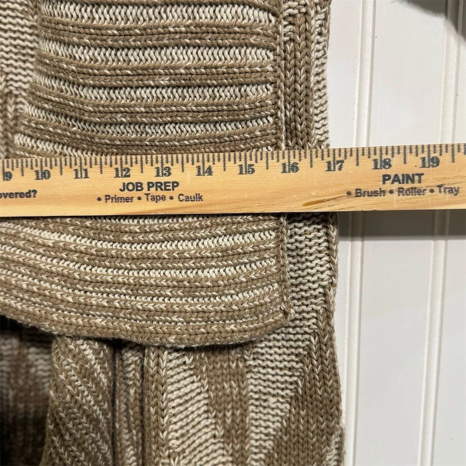 Cárdigan Cascada Tejido Grueso Mirando a las Estrellas S Boho Chevron Suéter Acogedor  Foto 4 de 4