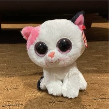 Ty Beanie Boos Muffin Plush Cat White Pink Black Age 3 and Up 3-4 4-7 8-11 Years