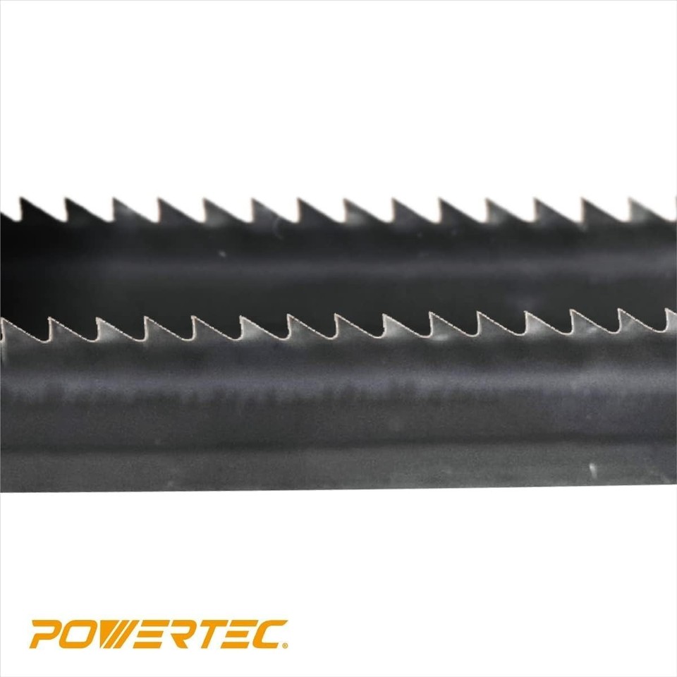 POWERTEC 13100X Band Saw Blade – 59-1/2 X 1/8 X 14 TPI, Carbon Steel, Fits 9-Inch Saws (Delta BS100, Skil 3385-01, B&D BDBS100)