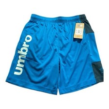 Umbro Boys' Training Shorts Blue Size L New With Tags