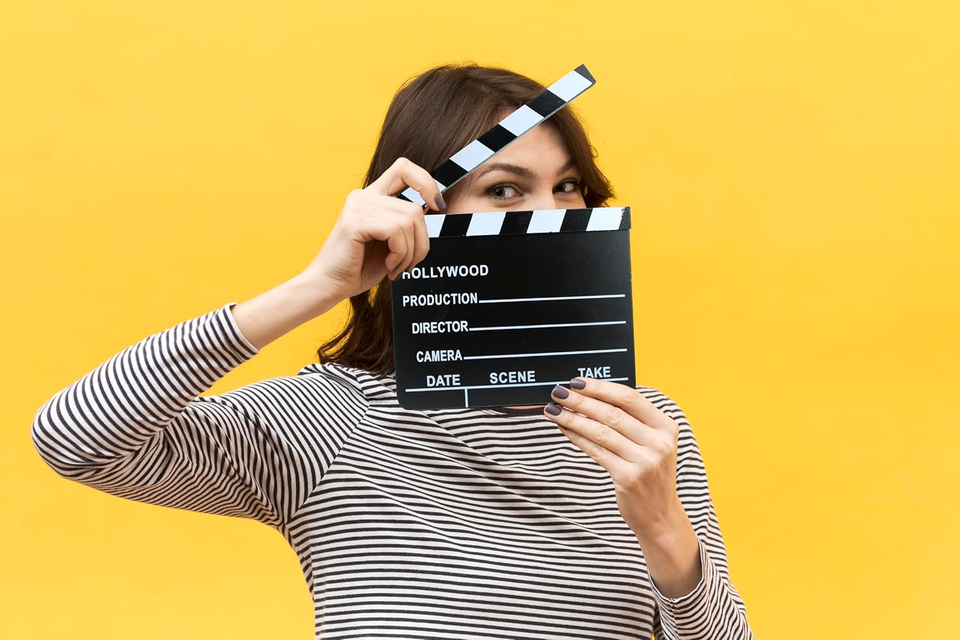 Henbrandt Movie Clapper Board 18X20Cm – Hollywood Film Clapboard Party ...