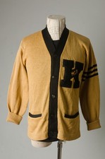 VTG 60S Letterman Cardigan Jacket with K Patch and MGR Embroidery