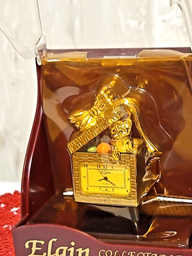 Elgin Gold Kitty Cat in confezione regalo con fiocco mini orologio in custodia - Foto 2 di 5