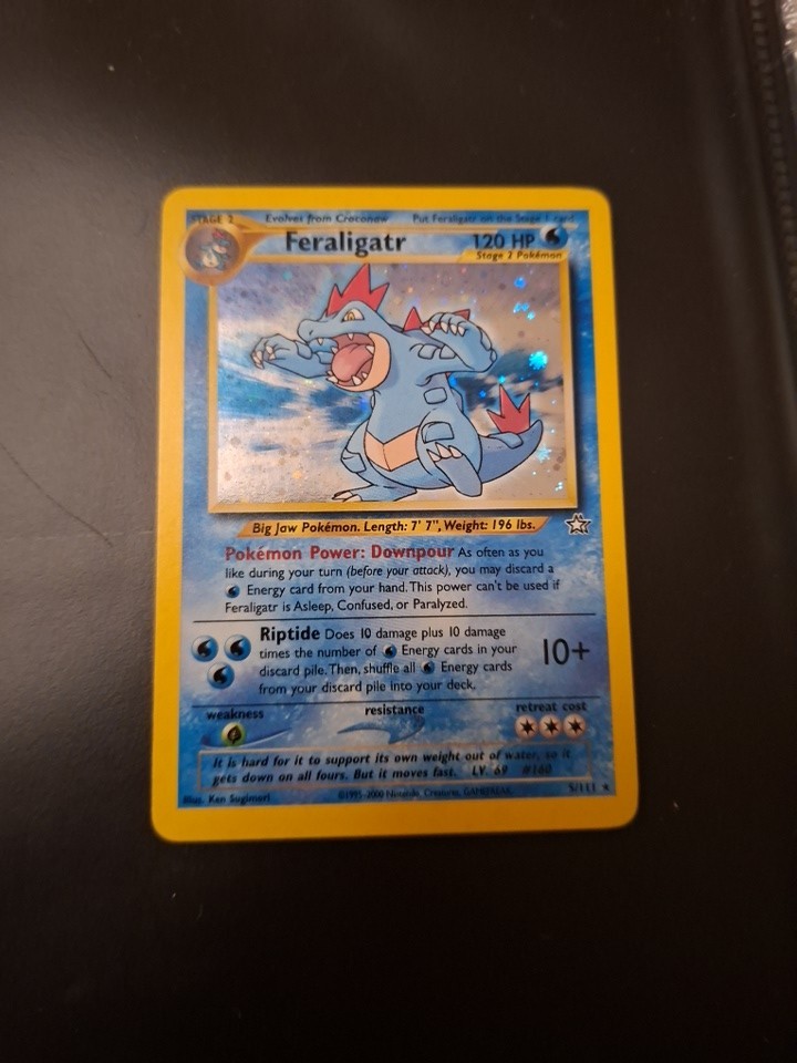 Feraligatr Neo genesis Holo 5/111  ENG Pokemon Near Mint 1st