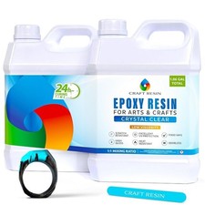 1 Gallon Epoxy Resin Kit Crystal Clear Epoxy Resin Kit Hardener UV Resistant