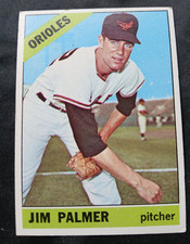 1966 Topps - Jim Palmer Baltimore Orioles Baseball Card #126 Rookie Card. rookie card picture