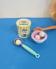 KITCHEN LITTLES Very Rare VANILLA ICE CREAM DESSERTS ACCESSORIES BARBIE FOOD HTF
