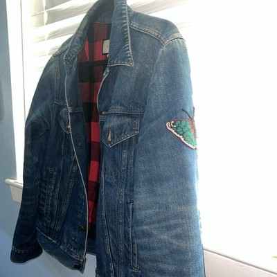 gucci denim jacket tiger embroidery men's small size46 | eBay