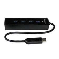 StarTech 4 Port Portable SuperSpeed USB 3.0 Hub with Built-in Cable