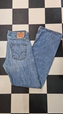Levis 514 Bootcut Waist 33" Leg 34" Repairs Jeans