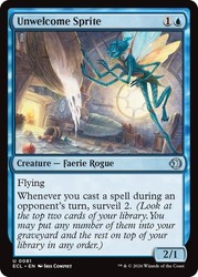 Unwelcome Sprite 81 Lorwyn Eclipsed Foil