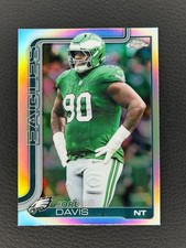 2025 - 26 JORDAN DAVIS TOPPS CHROME REFRACTOR #249 PHI EAGLES