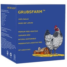 GRUBSFARM Premium Black Soldier Fly Larvae for Chicken,Superior to Mealworm ...