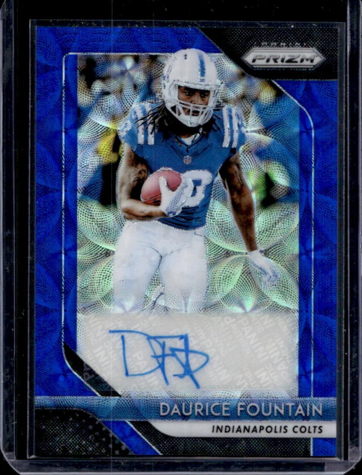 Daurice Fountain Panini Prizm Rookie Autographs #DF Blue Scope
