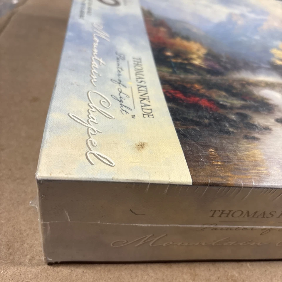Rompecabezas Capilla Montaña Thomas Kinkade 2000 Piezas, Caja Sellada, 34" x 42 1/2" Foto 2 de 4