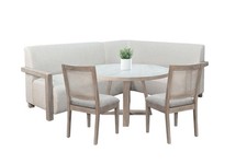 Sunny Designs 4-Piece Upholstered Dining Set with Round Table
