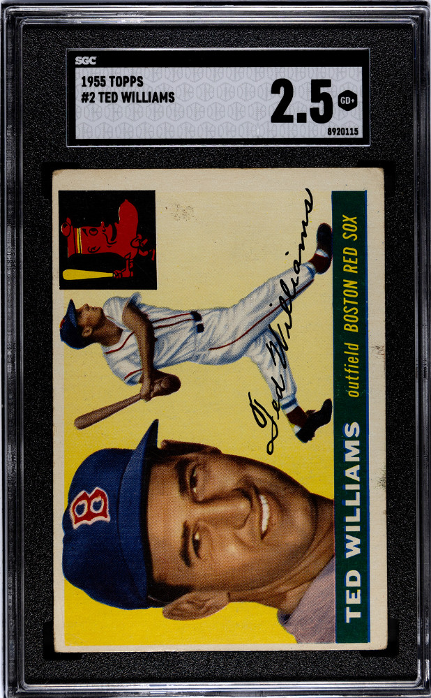 1955 Topps Ted Williams #2 SGC 2.5