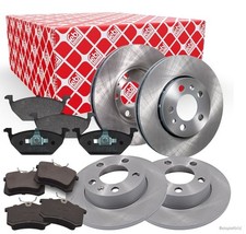 Febi Bremsenset vorne und hinten Bremsscheiben + Bremsbeläge für CITROËN PEUGEOT