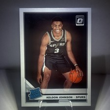 2019-20 KELDON JOHNSON DONRUSS OPTIC NBA ROOKIE CARD RC #186 SAN ANTONIO SPURS. rookie card picture