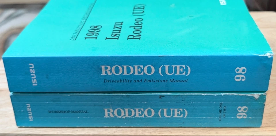 ISUZU RODEO 1998 [UE] TALLER SERVICIO REPARACIÓN MANUAL CONJUNTO EXCELENTE ESTADO Foto 4 de 4