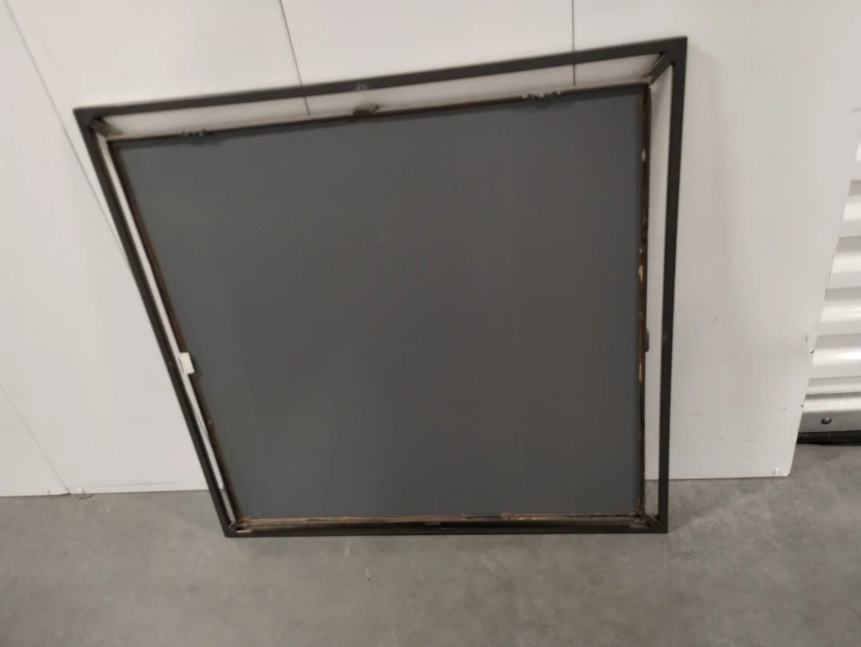 Large Circle in Square Wall Mirror Gold Bulls Eye Classic Minimalist 27.5 X 27.5 - Image 4 of 4